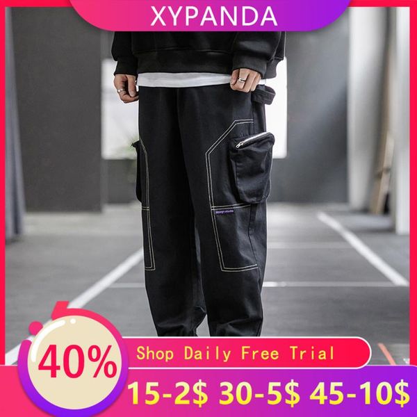 men's pants xypanda tide brand overalls men straight loose trend nine points wide leg casual, Black
men's pants xypanda tide brand overalls men straight loose trend nine points wide leg casual, Black
