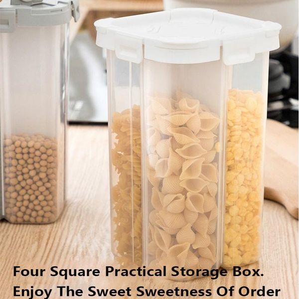 storage bottles & jars 2.3l food container kitchen organizer refrigerator fridge box multigrain four compartment sealed
storage bottles & jars 2.3l food container kitchen organizer refrigerator fridge box multigrain four compartment sealed