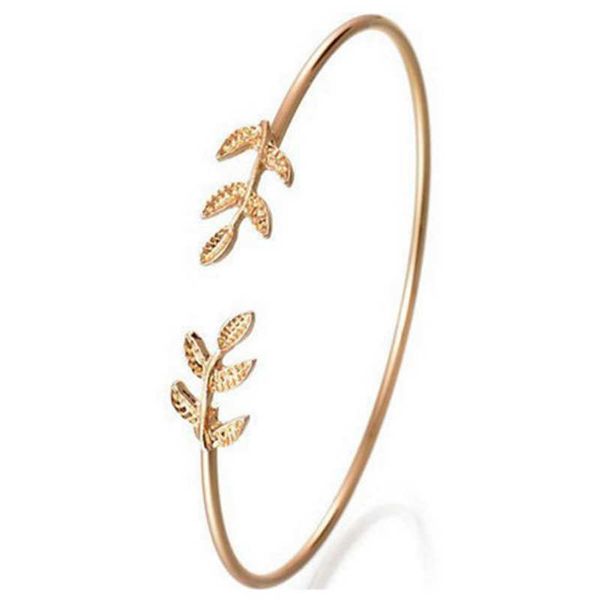 new fashion silver color feather bracelets bangles cuff femme leaf charm open bangle women jewelry gifts pulseira feminina q0719, Black
new fashion silver color feather bracelets bangles cuff femme leaf charm open bangle women jewelry gifts pulseira feminina q0719, Black