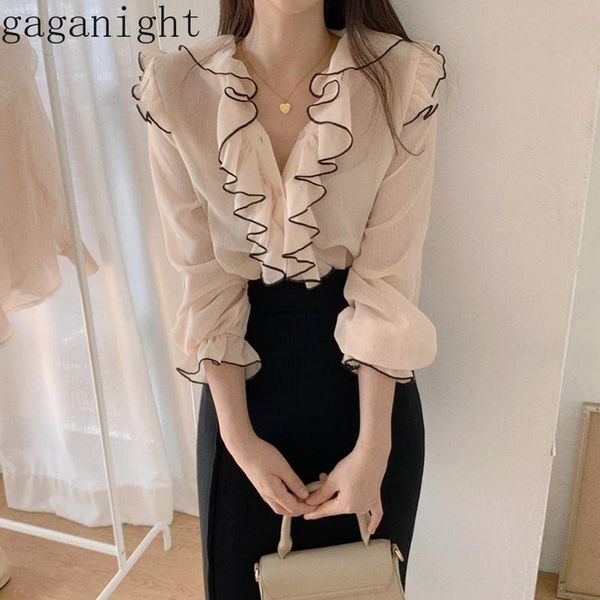 women's blouses & shirts gaganight elegant fashion women chiffon blouse long sleeve v neck ruffles patchwork office lady spring summer, White
women's blouses & shirts gaganight elegant fashion women chiffon blouse long sleeve v neck ruffles patchwork office lady spring summer, White