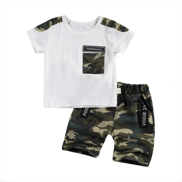1 5y summer infant kids boys clothes sets camouflage print short sleeve pocket t shirts shorts outfits, White
1 5y summer infant kids boys clothes sets camouflage print short sleeve pocket t shirts shorts outfits, White
