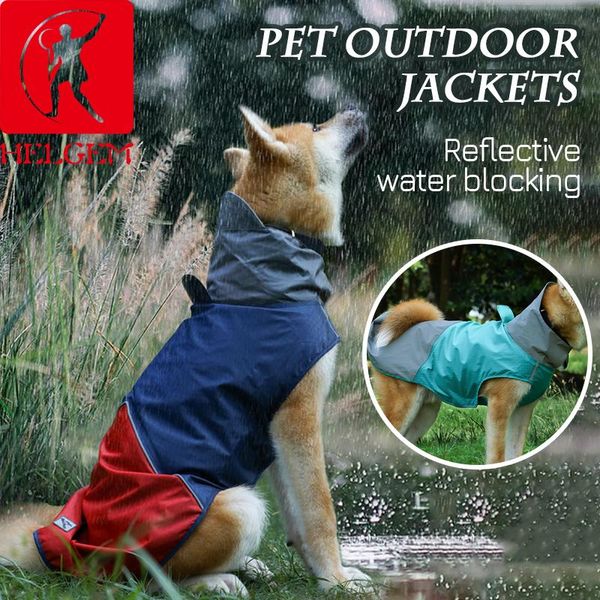 dog apparel helgem professional pet raincoat reflective waterproof zipper clothes high neck outdoor clothing coat
dog apparel helgem professional pet raincoat reflective waterproof zipper clothes high neck outdoor clothing coat