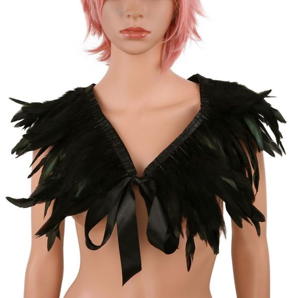 scarves victorian dyed rooster feather shrug shawl halloween cosplay shoulder wrap cape costume gothic punk stole collar with ribbon tie, Blue;gray
scarves victorian dyed rooster feather shrug shawl halloween cosplay shoulder wrap cape costume gothic punk stole collar with ribbon tie, Blue;gray