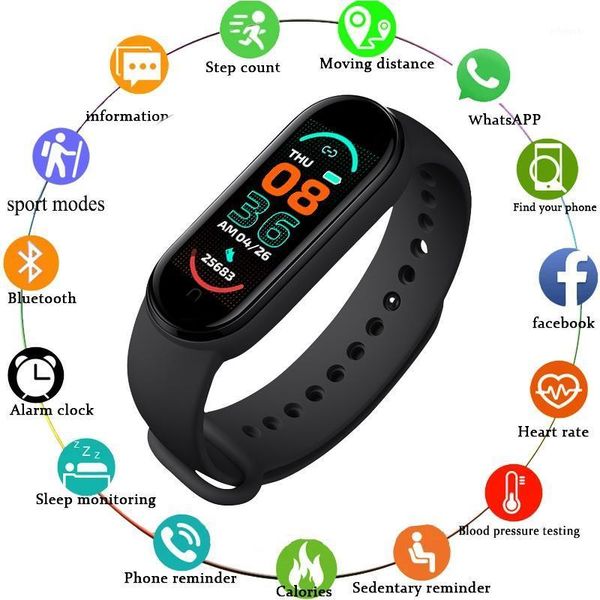 smart wristbands m6 watch sport band fitness tracker pedometer heart rate smartband bracelets men women1
smart wristbands m6 watch sport band fitness tracker pedometer heart rate smartband bracelets men women1