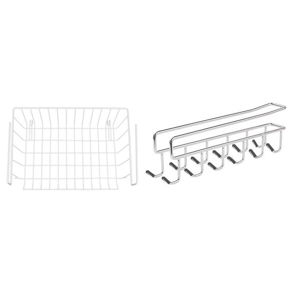 2x under shelf storage basket & 1x stainless steel hooks hanger wine glass holder rails
2x under shelf storage basket & 1x stainless steel hooks hanger wine glass holder rails