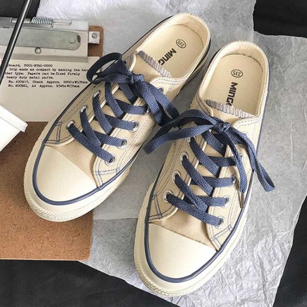 half drag canvas shoes female summer casual slippers fashion student breathable women comfortable lazy qq816 210625, Black
half drag canvas shoes female summer casual slippers fashion student breathable women comfortable lazy qq816 210625, Black