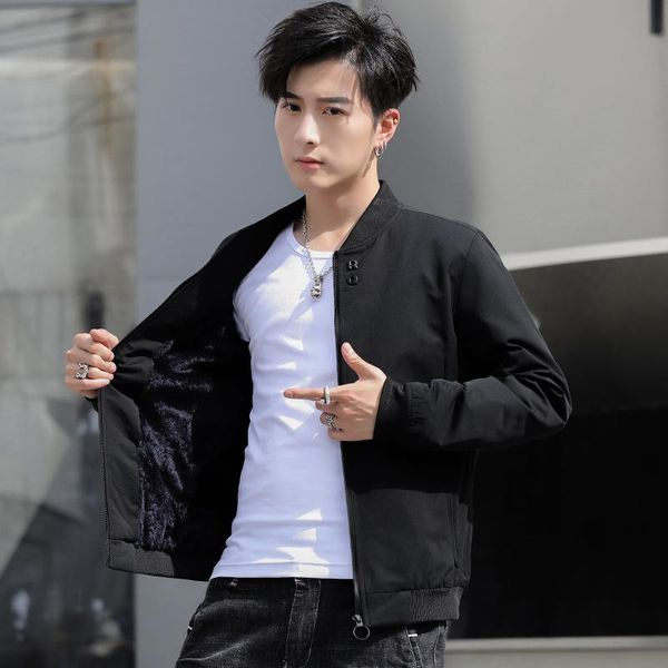 men's jackets 2021 autumn men's coat student warm winter plush thickened youth jacket casual, Black;brown
men's jackets 2021 autumn men's coat student warm winter plush thickened youth jacket casual, Black;brown