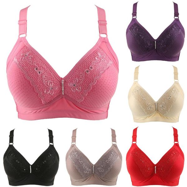 bras women large size bralette thin wire seamless lace comfort underwear push up lingerie ladies intimates bh bra, Red;black
bras women large size bralette thin wire seamless lace comfort underwear push up lingerie ladies intimates bh bra, Red;black