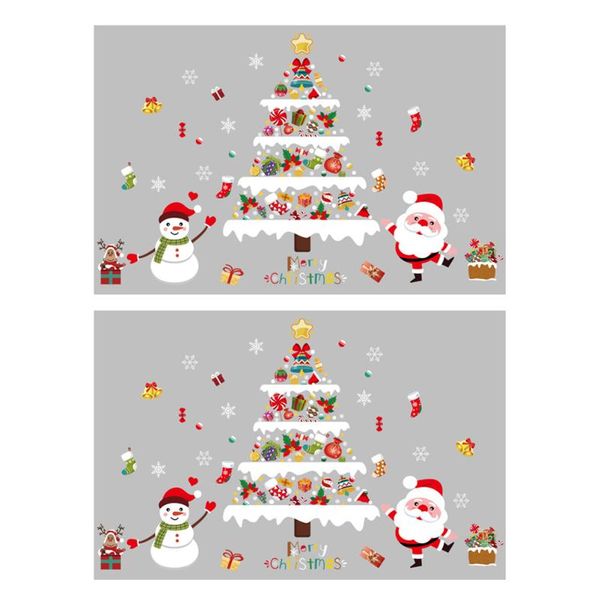 wall stickers 2 sheets exquisite shopwindow self-adhesive for xmas (assorted color)
wall stickers 2 sheets exquisite shopwindow self-adhesive for xmas (assorted color)