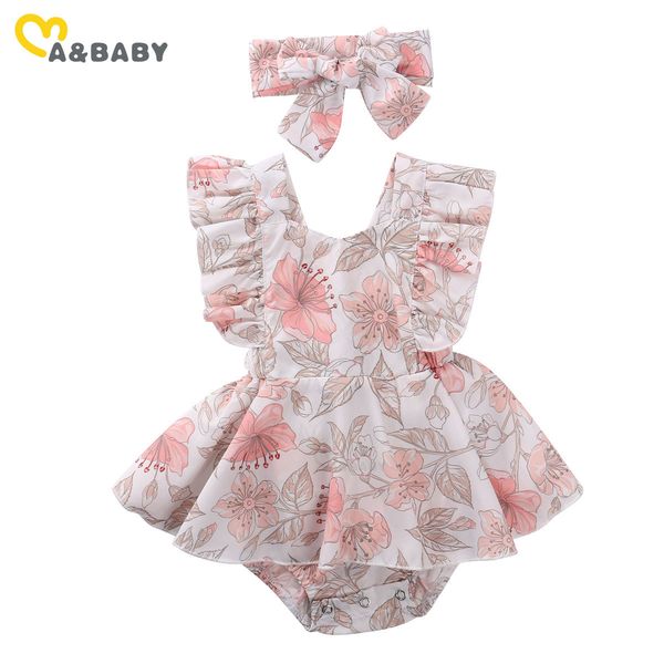 0-24m born infant baby girl flower romper vintage ruffles jumpsuit summer floral girls clothes 210515, Blue 
0-24m born infant baby girl flower romper vintage ruffles jumpsuit summer floral girls clothes 210515, Blue