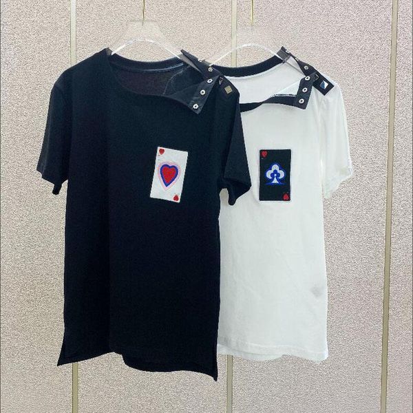 women's t-shirt fashion women t shirts with letter play cards summer breathable tees outwear tshirts classical plus size -2xl#c, White
women's t-shirt fashion women t shirts with letter play cards summer breathable tees outwear tshirts classical plus size -2xl#c, White