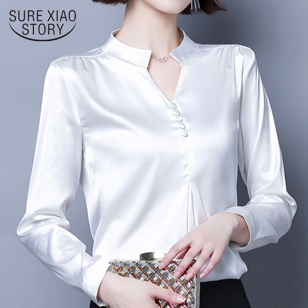 fashion blouses casual solid blusas mujer de moda long sleeve v-neck women clothing plus size 4xl 5378 50 210417, White
fashion blouses casual solid blusas mujer de moda long sleeve v-neck women clothing plus size 4xl 5378 50 210417, White