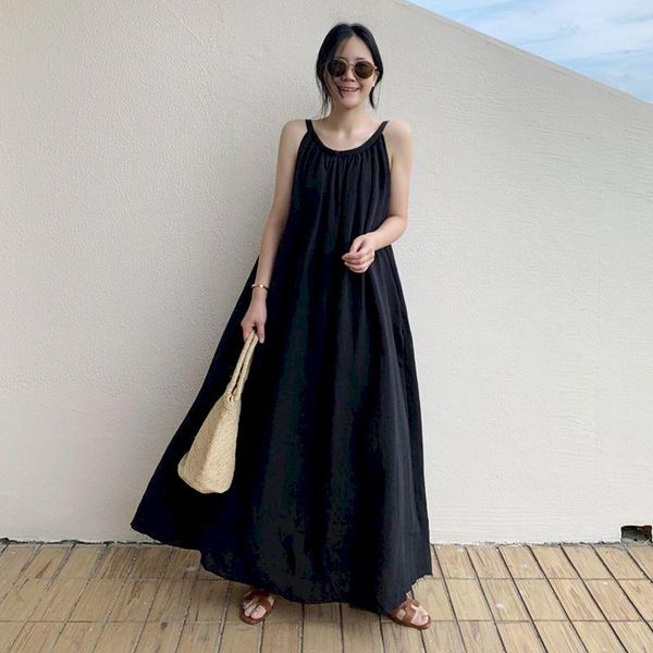 casual dresses maxi for women 2021summer cotton linen sling dress thin soft girl sleeveless white loose a line vacation female vestidos, Black;gray
casual dresses maxi for women 2021summer cotton linen sling dress thin soft girl sleeveless white loose a line vacation female vestidos, Black;gray