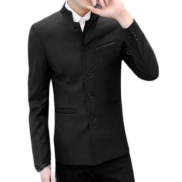 men's suits & blazers mandarin stand collar men tunic suit jacket chinese style 2021 single breasted casual male outerwear black, White;black
men's suits & blazers mandarin stand collar men tunic suit jacket chinese style 2021 single breasted casual male outerwear black, White;black
