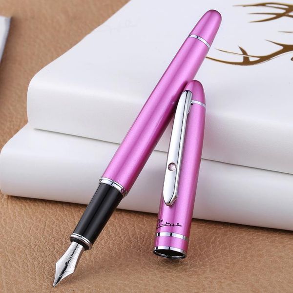 fountain pens pimio 608 luxury diamond pen silver clip metal fine nib office with original gift box school supplies stationery
fountain pens pimio 608 luxury diamond pen silver clip metal fine nib office with original gift box school supplies stationery