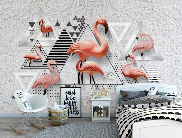 wallpapers custom 3d mural wallpaper nordic simple 3dstereo black and white geometric flamingo background wall
wallpapers custom 3d mural wallpaper nordic simple 3dstereo black and white geometric flamingo background wall