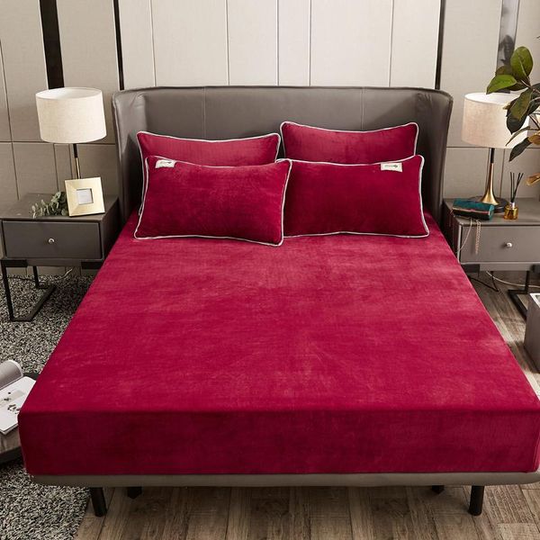 sheets & sets winter warm solid flannel elastic band fitted sheet mattress protector cover super soft king queen size double bed 9 color
sheets & sets winter warm solid flannel elastic band fitted sheet mattress protector cover super soft king queen size double bed 9 color