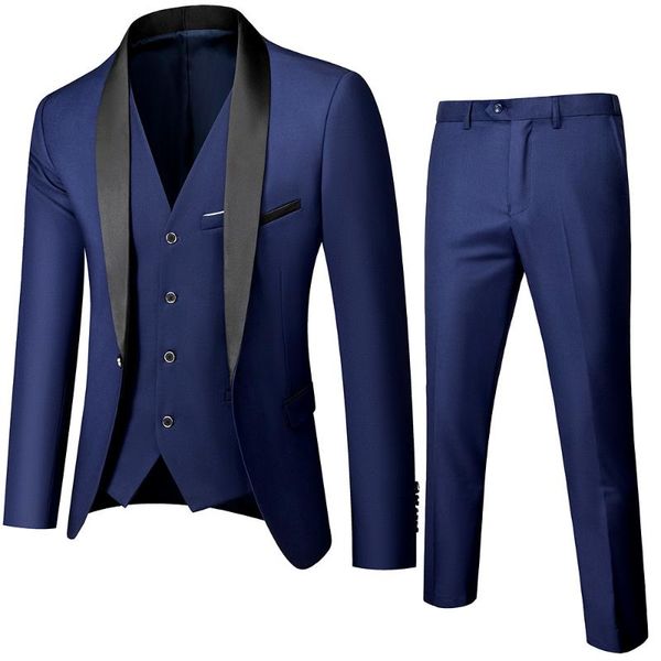 men's suits & blazers black men autumn wedding party 3-piece set large size 5xl 6xl male blazer coat pants and vest fashion slim mens, White;black
men's suits & blazers black men autumn wedding party 3-piece set large size 5xl 6xl male blazer coat pants and vest fashion slim mens, White;black