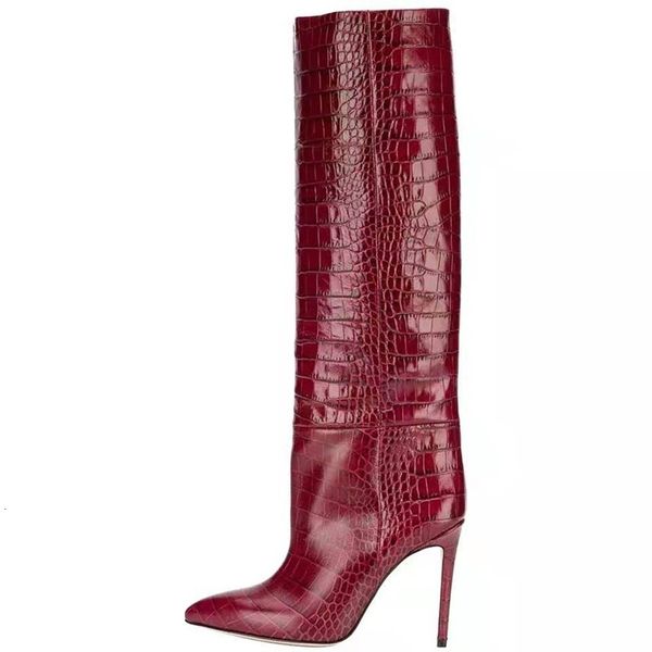boots brand high heels western boots fashion knee woman microfiber red heel long pointed toe autumn winter f6lr, Black
boots brand high heels western boots fashion knee woman microfiber red heel long pointed toe autumn winter f6lr, Black