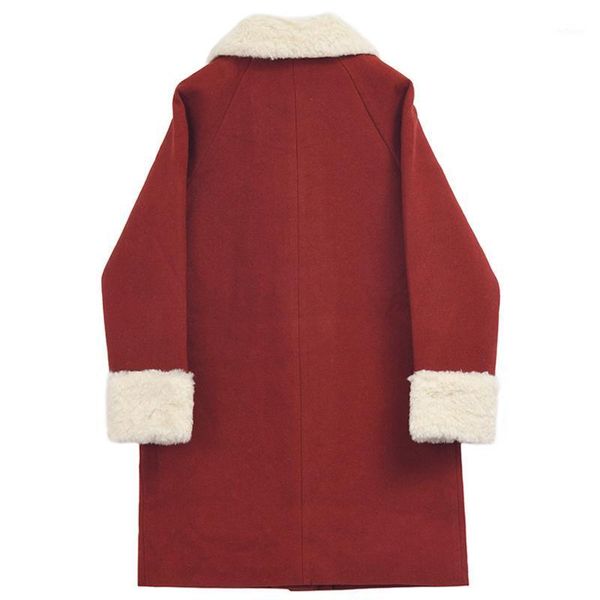 women's wool & blends windbreaker, with loose thick fit and big pocket, women, red coat, style, long sleeve, fashion, autumn, winter,, Black
women's wool & blends windbreaker, with loose thick fit and big pocket, women, red coat, style, long sleeve, fashion, autumn, winter,, Black