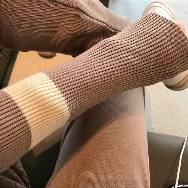 women 's knitting tracksuits turtleneck zipper knit jacket coat and pocket pencil pants set sweater two piece sets for woman 201007, White
women 's knitting tracksuits turtleneck zipper knit jacket coat and pocket pencil pants set sweater two piece sets for woman 201007, White