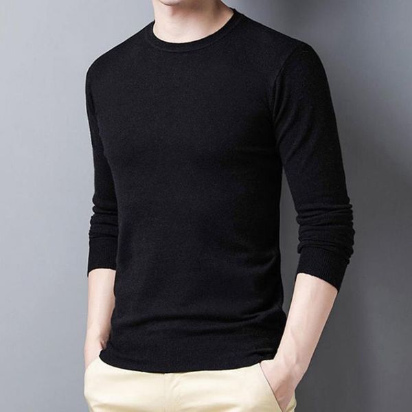 men's sweaters simple stylish o-neck warm autumn pullover casual men ribbed cuff streetwear, White;black
men's sweaters simple stylish o-neck warm autumn pullover casual men ribbed cuff streetwear, White;black