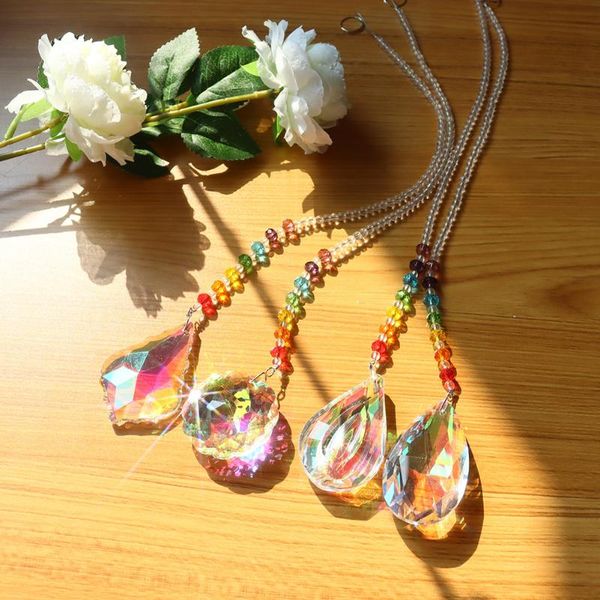 decorative objects & figurines crystal pendant suncatcher plated colorful beads hanging drops for outdoor indoor garden geometric decoration
decorative objects & figurines crystal pendant suncatcher plated colorful beads hanging drops for outdoor indoor garden geometric decoration