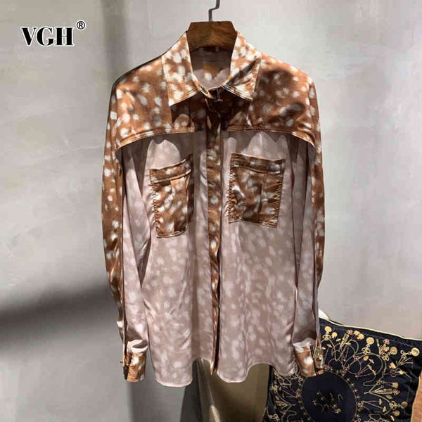 vgh hollow out casual blouse for women lapel long sleeve hit color patchwork pocket loose shirt female fashion clothing 210421, White
vgh hollow out casual blouse for women lapel long sleeve hit color patchwork pocket loose shirt female fashion clothing 210421, White