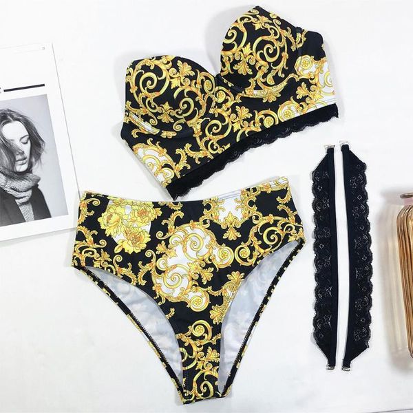 factoryup retro women set push swimsuit vintage swimwear high waist bikini printed bathing suits summer beach wear sw, White;black
factoryup retro women set push swimsuit vintage swimwear high waist bikini printed bathing suits summer beach wear sw, White;black