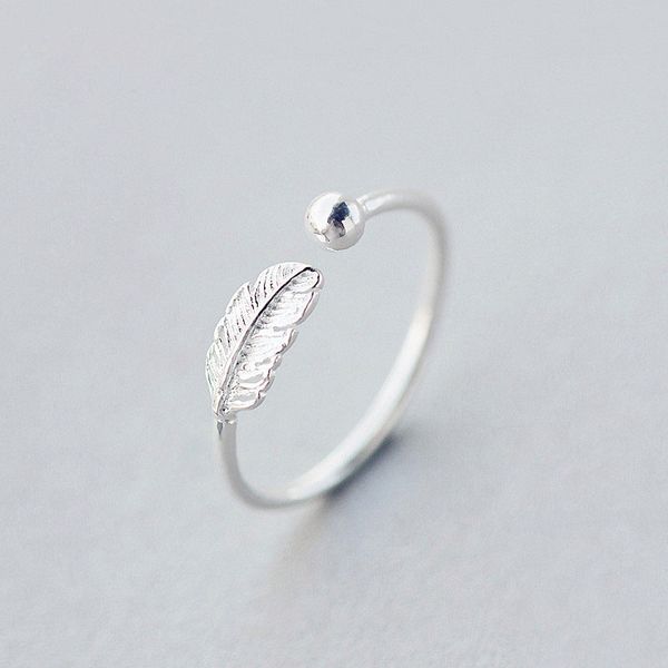 simple fashion silver color cute elegant feather adjustable ring fine jewelry ring for women party accessoriesdio chan contact, Gray
simple fashion silver color cute elegant feather adjustable ring fine jewelry ring for women party accessoriesdio chan contact, Gray