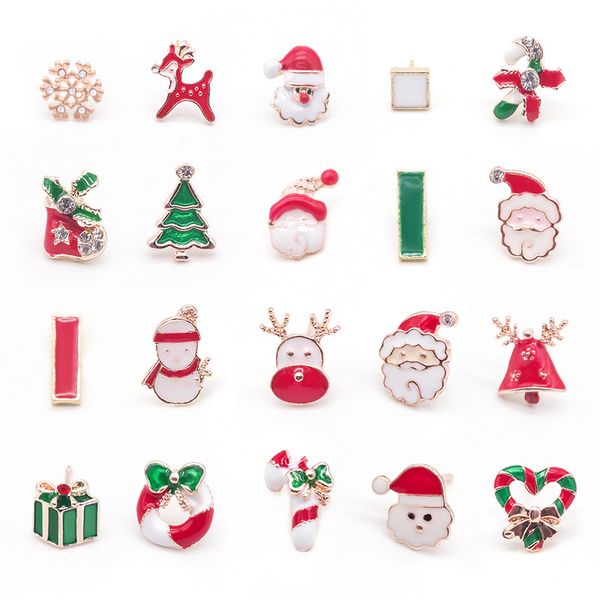 european elk santa claus snow stud earrings christmas day gift tree pearl ear nail women alloy walking stick heart crystal earring jewelry s, Golden;silver
european elk santa claus snow stud earrings christmas day gift tree pearl ear nail women alloy walking stick heart crystal earring jewelry s, Golden;silver