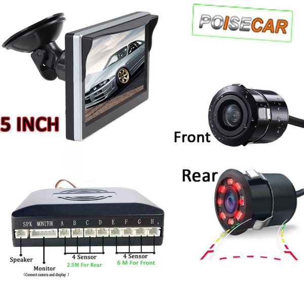 car rear view cameras& parking sensors dual reverse video 8 sensor radar parktronic front/rear backup dynamic trajectory camera 5 inch monit
car rear view cameras& parking sensors dual reverse video 8 sensor radar parktronic front/rear backup dynamic trajectory camera 5 inch monit
