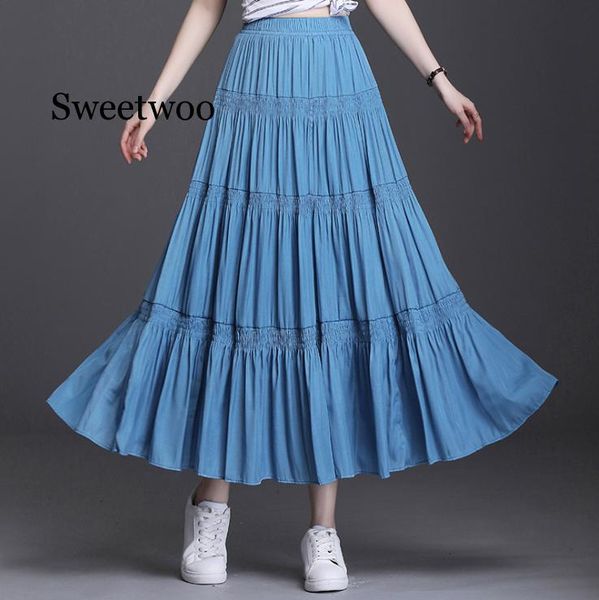 spring autunm women ruffle skirt,fashion summer cotton linen skirts,plus size long maxi skirts, Black
spring autunm women ruffle skirt,fashion summer cotton linen skirts,plus size long maxi skirts, Black