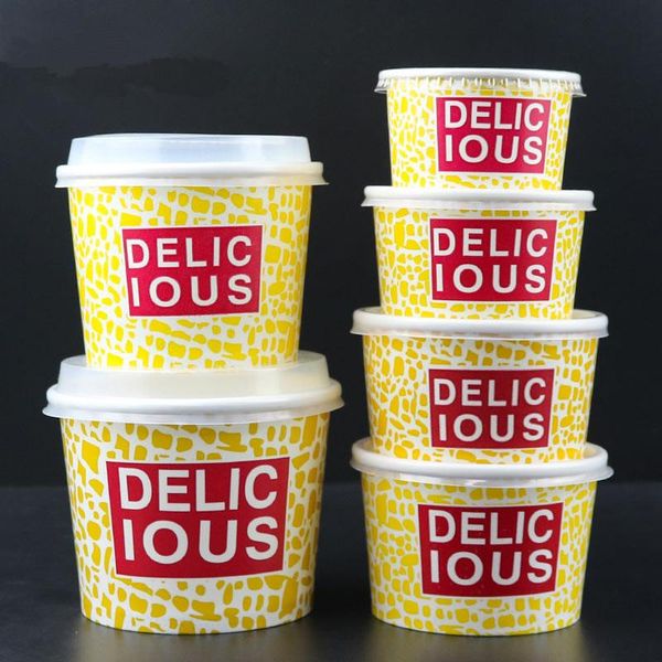 disposable cups & straws 50pcs delicious summer ice cream paper bowl cup thick yogurt dessert cake takeaway packaging yellow with lid
disposable cups & straws 50pcs delicious summer ice cream paper bowl cup thick yogurt dessert cake takeaway packaging yellow with lid