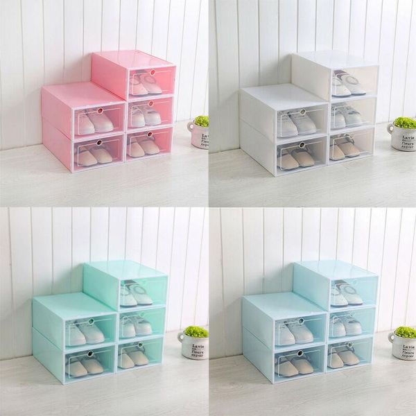 3pcs/set thickened flip shoes transparent drawer case plastic shoe boxes stackable storage box organizer practical clothing & wardrobe
3pcs/set thickened flip shoes transparent drawer case plastic shoe boxes stackable storage box organizer practical clothing & wardrobe