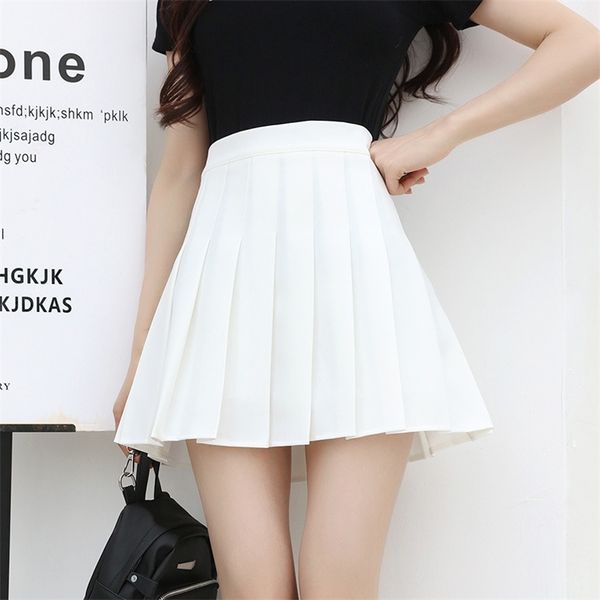 summer high waist slimming simple pure color pleated skirt casual wild plus size women a-line short 210527, Black
summer high waist slimming simple pure color pleated skirt casual wild plus size women a-line short 210527, Black