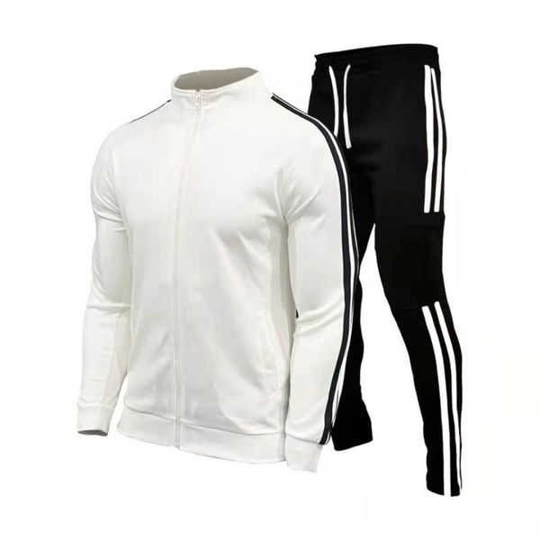 men's tracksuits fashion sports suit 2021 autumn and winter striped zipper sportswear outdoor custom logo brand, Gray
men's tracksuits fashion sports suit 2021 autumn and winter striped zipper sportswear outdoor custom logo brand, Gray