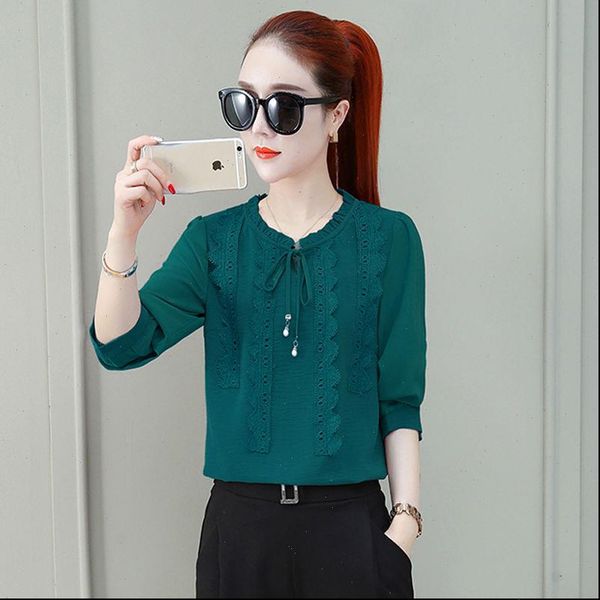women spring shirt autumn style chiffon blouses shirts lady casual long sleeve o neck green pink red black blusas, White
women spring shirt autumn style chiffon blouses shirts lady casual long sleeve o neck green pink red black blusas, White