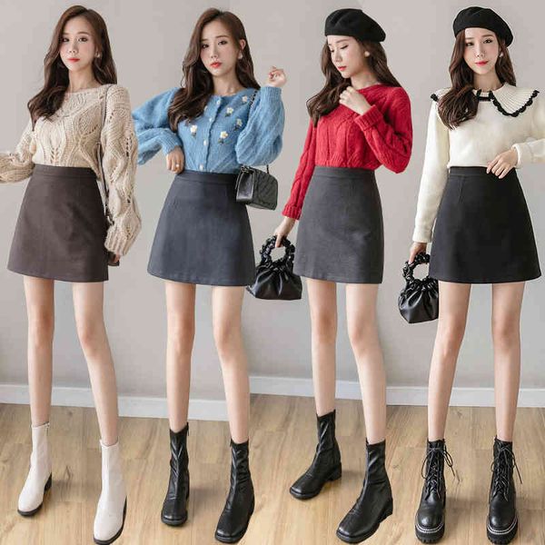 jxmyy autumn and winter new thin high-waist short simple a-line bag hip woolen cloth skirt women 210412, Black
jxmyy autumn and winter new thin high-waist short simple a-line bag hip woolen cloth skirt women 210412, Black