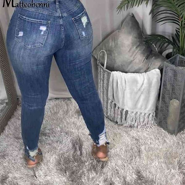 5xl plus women high waist mom stretch ripped jeans skinny large size hole baggy trousers long denim pants, Blue
5xl plus women high waist mom stretch ripped jeans skinny large size hole baggy trousers long denim pants, Blue