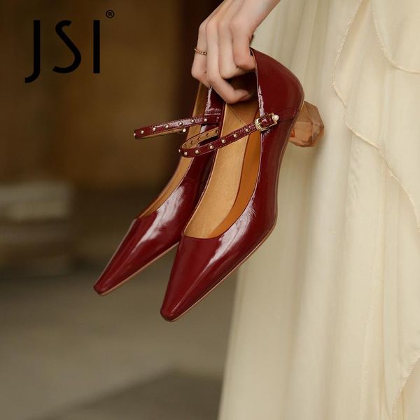 strange heel dress female shoes genuine leather pointed toe crystal concise style red medium basic pumps woman jo925, Black
strange heel dress female shoes genuine leather pointed toe crystal concise style red medium basic pumps woman jo925, Black
