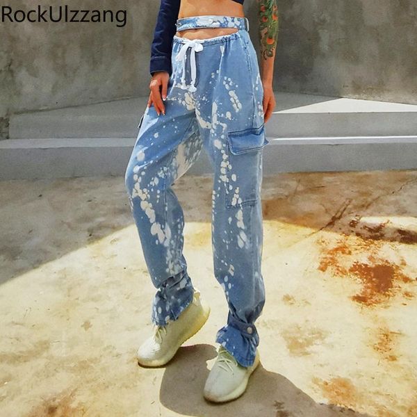 hollow waist band drawstring tie dye cargo side pocket jogger denim pant fashion streetwear women tracksuit jeans boyfriend 2021 women', Blue
hollow waist band drawstring tie dye cargo side pocket jogger denim pant fashion streetwear women tracksuit jeans boyfriend 2021 women', Blue