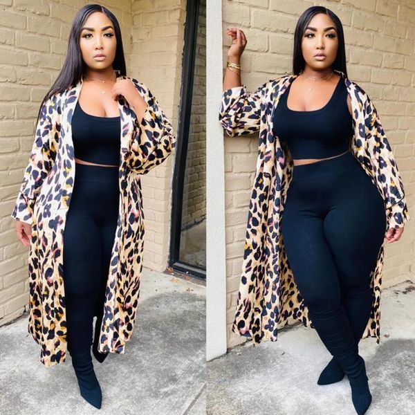 women's jackets zaggin 2021 autumn fashion women leopard print loose x-long cardigan outerwear lady full sleeve v-neck long coats, Black;brown
women's jackets zaggin 2021 autumn fashion women leopard print loose x-long cardigan outerwear lady full sleeve v-neck long coats, Black;brown