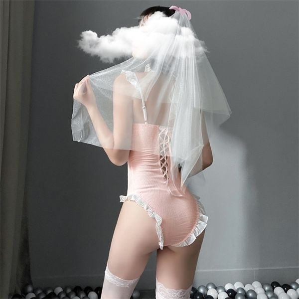 bride cosplay costumes 3pcs veil collar bodysuit pink kawaii outfit for female lace porno maid lingerie set 0676, Black;white
bride cosplay costumes 3pcs veil collar bodysuit pink kawaii outfit for female lace porno maid lingerie set 0676, Black;white