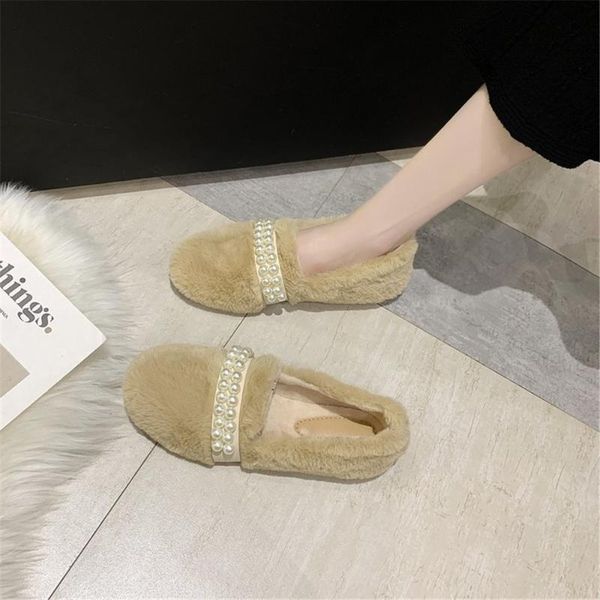 women's winter wear plus velvet autumn and net red pearl curly lamb edamame single shoes slippers, Black
women's winter wear plus velvet autumn and net red pearl curly lamb edamame single shoes slippers, Black