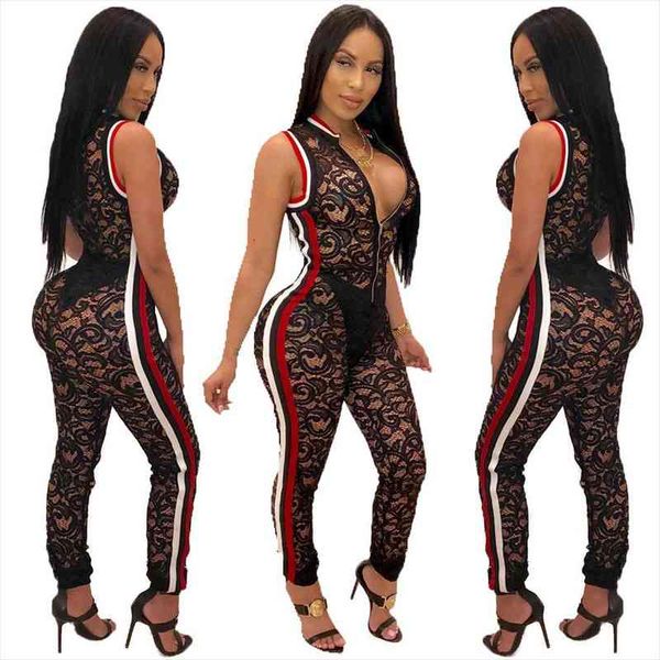 sleeveless rompers women jumpsuit patchwork lace jumpsuit women night club lace bodysuit rompers r6097, Black;white
sleeveless rompers women jumpsuit patchwork lace jumpsuit women night club lace bodysuit rompers r6097, Black;white