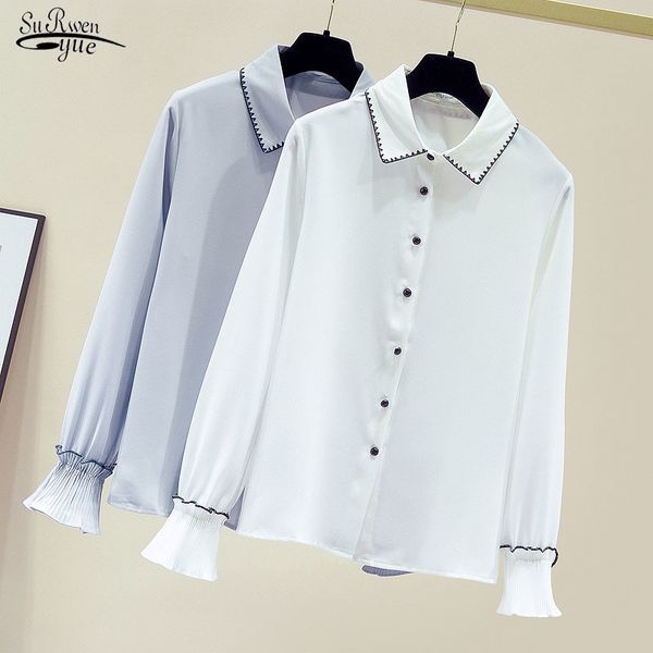 korean fashion women office lady polo collar clothing loose chiffon shirt elegant long sleeve and blouse 11225 210521, White
korean fashion women office lady polo collar clothing loose chiffon shirt elegant long sleeve and blouse 11225 210521, White