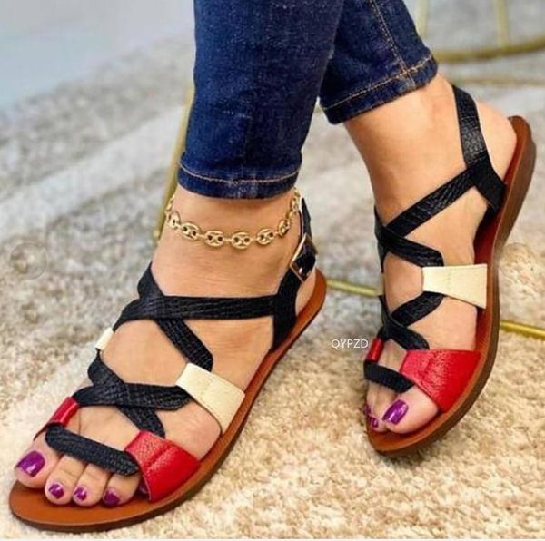 sandals women 2021 summer style cross braided belt one-line outer wear foreign trade slippers women's shoes slipper, Black
sandals women 2021 summer style cross braided belt one-line outer wear foreign trade slippers women's shoes slipper, Black