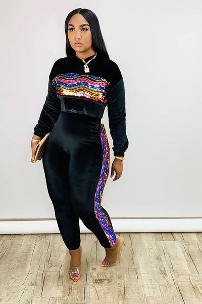 chocomist two-piece casual shining sequins women pant set l8109 women's tracksuits, Gray
chocomist two-piece casual shining sequins women pant set l8109 women's tracksuits, Gray