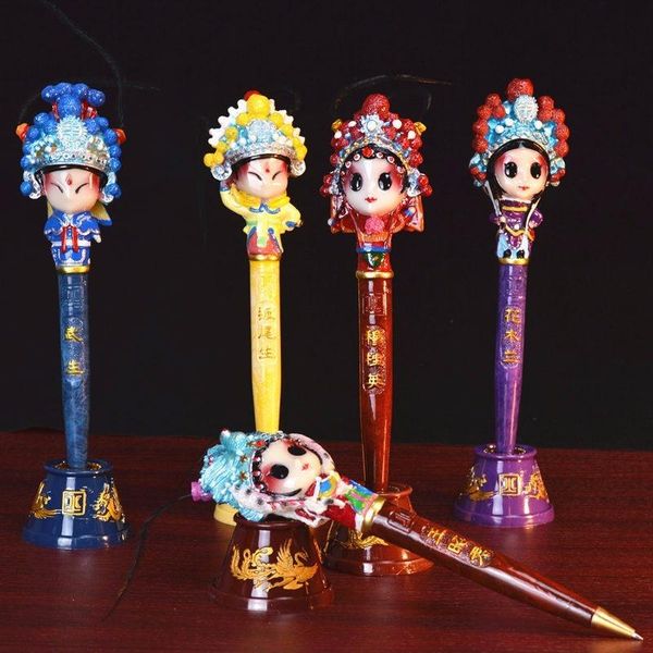 beijing opera mask ballpoint-pen chinese style cartoon drama character pen creative travel souvenir supplies christmas gift ballpoint pens, Blue;orange
beijing opera mask ballpoint-pen chinese style cartoon drama character pen creative travel souvenir supplies christmas gift ballpoint pens, Blue;orange